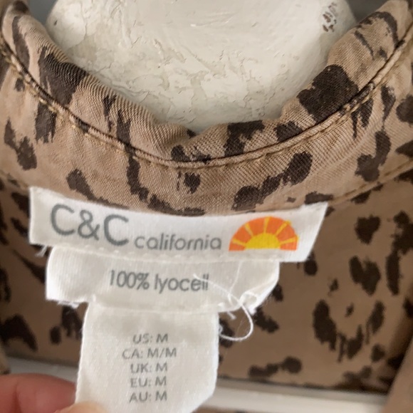 Cheetah button down. - Picture 2 of 3